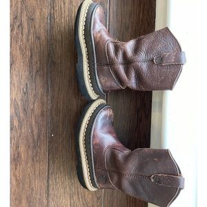 Kids Little Georgia Giant Wellington Brown boot